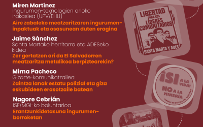 [Ipar-Hego elkarrizketa] Meatzaritzaren eragina El Salvadorren